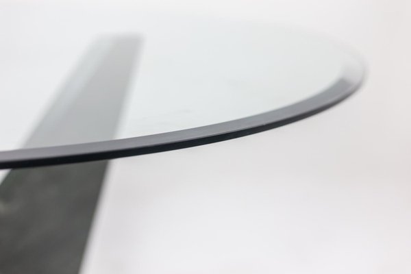 Table or Pedestal Table in Marble and Glass, 1970s-CEJ-1186733