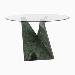 Table or Pedestal Table in Marble and Glass, 1970s-CEJ-1186733