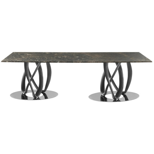 INFINITY - Rectangular table with 2 Base (Request Info)