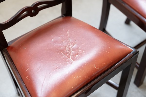 Table with Naval Chairs, 1980, Set of 7-KNM-1741597