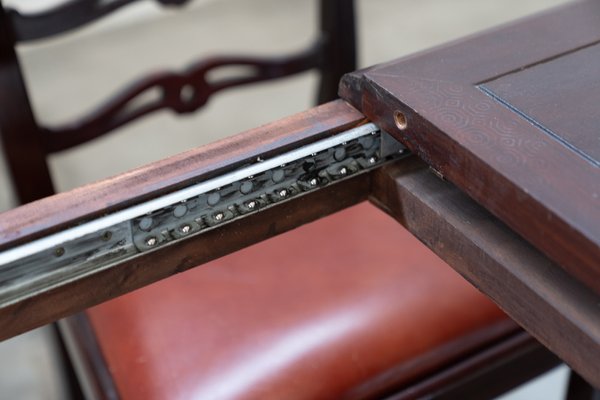 Table with Naval Chairs, 1980, Set of 7-KNM-1741597