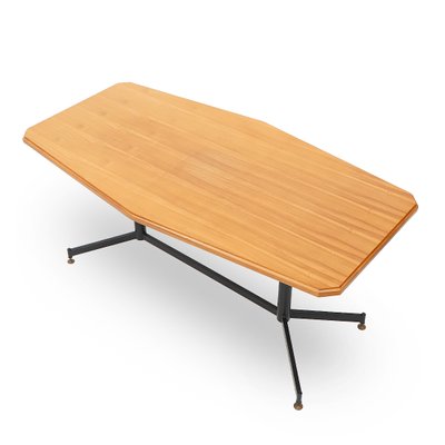 Table with Wooden Top and Metal Structure, 1950s-EZ-2040463