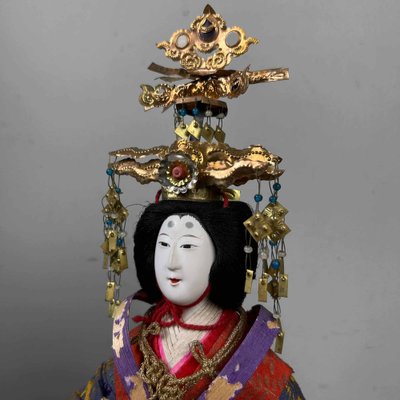 Taishō Decorative Hina Ningyo Empress Doll, Japan, 1920s-DWL-1807061