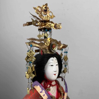 Taishō Decorative Hina Ningyo Empress Doll, Japan, 1920s-DWL-1807061