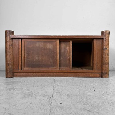 Taisho Era Low Tree Trunk Tansu Cabinet, Japan, 1920s-DWL-1780634