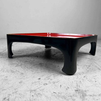 Taishō Period Urushi Lacquer Serving Tables, Japan, 1920s, Set of 7-DWL-1824477