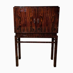 Tall Art Deco Cabinet in Macassar Veneer and Mahogany, France, 1930s-NNB-1436451