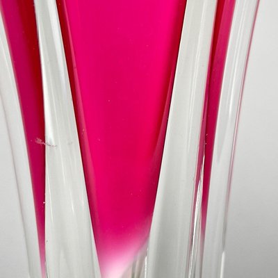 Tall Art Glass Vase by Josef Hospodka for Chribska Glassworks, 1960s-TZ-1028675