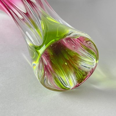 Tall Art Glass Vase by Josef Hospodka for Chribska Glassworks, 1960s-TZ-1028675