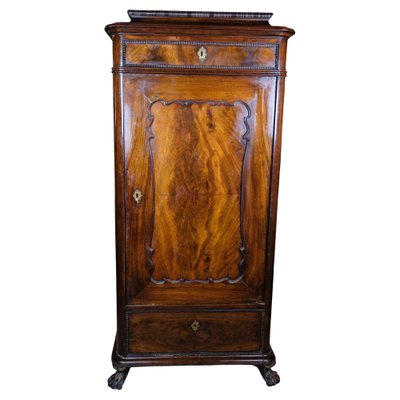 Tall Cabinet in Polished Mahogany, 1850s-UY-1723446