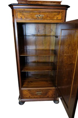 Tall Cabinet in Polished Walnut, 1850s-UY-1723444