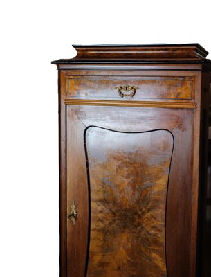 Tall Cabinet in Polished Walnut, 1850s-UY-1723444