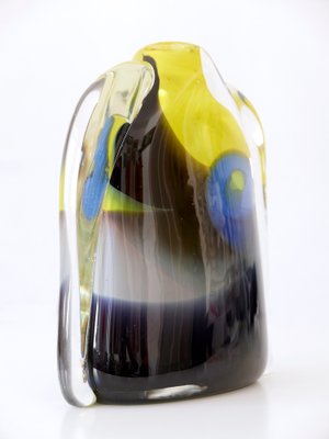 Tall Decorative Murano Glass Vase, Italy, 1990s-WPT-1721670