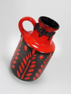 Tall Fat Lava Art Pottery Floor Vase attributed to Scheurich, Western Germany, 1970s-MWV-2031889