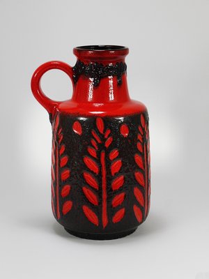 Tall Fat Lava Art Pottery Floor Vase attributed to Scheurich, Western Germany, 1970s-MWV-2031889