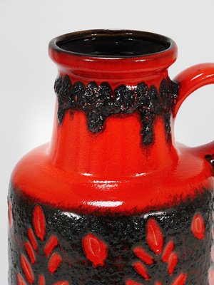 Tall Fat Lava Art Pottery Floor Vase attributed to Scheurich, Western Germany, 1970s-MWV-2031889