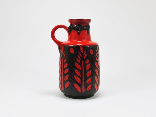 Tall Fat Lava Art Pottery Floor Vase attributed to Scheurich, Western Germany, 1970s-MWV-2031889