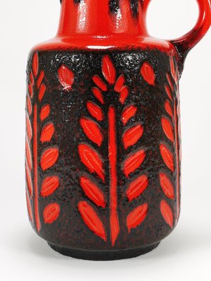 Tall Fat Lava Art Pottery Floor Vase attributed to Scheurich, Western Germany, 1970s-MWV-2031889