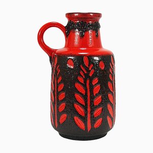 Tall Fat Lava Art Pottery Floor Vase attributed to Scheurich, Western Germany, 1970s-MWV-2031889