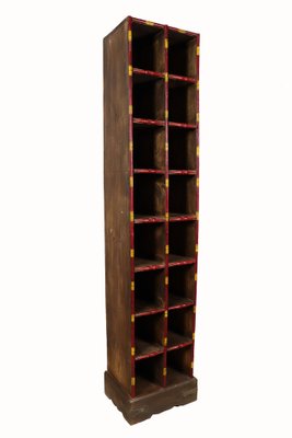 Tall Handcrafted Wooden Shelf from Pakistan, Punjab, 1990s-UZN-1409519