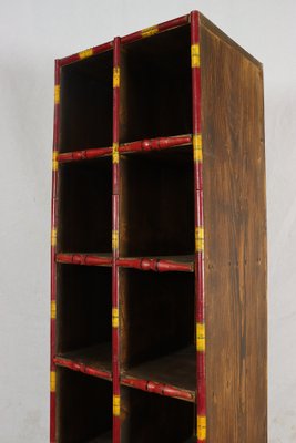 Tall Handcrafted Wooden Shelf from Pakistan, Punjab, 1990s-UZN-1409519