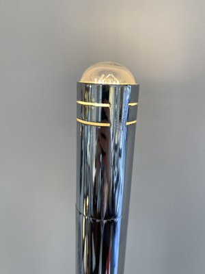 Tall Italian Organ Tube Floor Lamp in Metal Chrome by Reggiani, 1970s-FUE-1248774