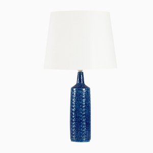 Tall Mid-Century Danish Cobalt Blue Table Lamp by Lindemann-Schmidt for Palshus, 1960s-QQ-1368290