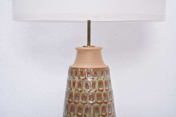 Tall Mid-Century Modern Danish Table Lamp in Beige Ceramic from Soholm-FN-1290525