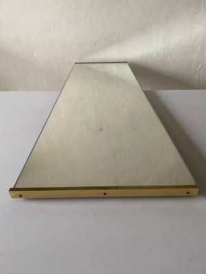 Tall Minimalist Rectangular Dressing Mirror with Gold Metal Frame-RDS-1188658