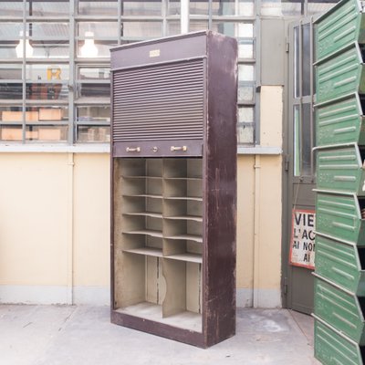 Tambour Cabinet from Fichet, 1960s-NZV-594447