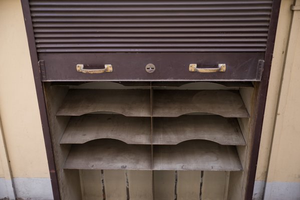 Tambour Cabinet from Fichet, 1960s-NZV-594447