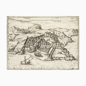 Tangiaria (Tanger), Map from ''Civitates Orbis Terrarum''-by F. Hogenberg - 1575 1575-ZCI-757881