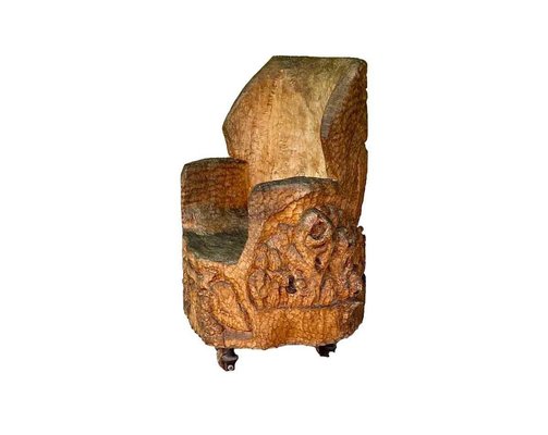 Tanzanian Brutalist Sculptural Primitive Chair, 1960s-MBH-1234426