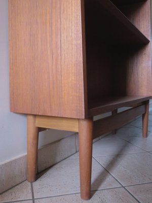 Tapered Profile Teak Bookcase by Johannes Sorth, Denmark, 1960s-AC-1451136