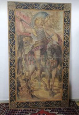 Tapestry Depicting St. George on Horseback, Mid-19th Century-RKF-1765220