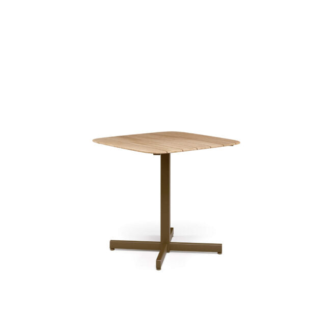 Shine Square table teak top 79x79 by Emu