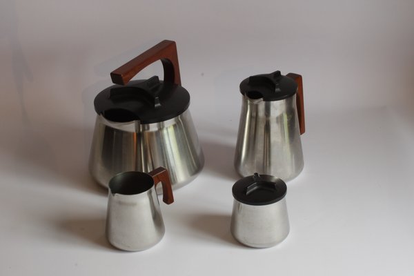 Tea and Coffee Service by Axel Enthoven for Demeyere Werkhuizen, Belgium, 1971, Set of 4-PLT-1050278