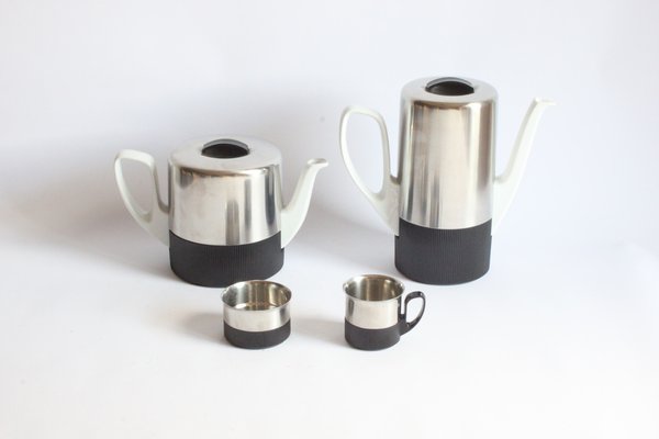 Tea and Coffee Set by Kurt Radtke for WMF, 1960s, Set of 4-PLT-1720025