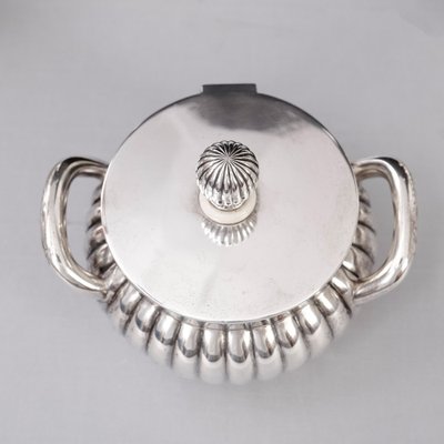 Tea, Coffee, Milk and Sugar Service in Silver from the Gratschew Brothers, St. Petersberg, Russia, 1890s, Set of 4-GCQ-1420378