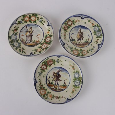 Tea Service in Majolica from Albisola, Set of 9-VMM-2020763