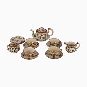 Tea Service in Majolica from Maria Balossi, Set of 13-VMM-2034133