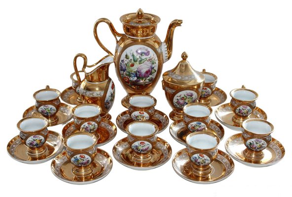 Tea Service in Porcelain, 1949, Set of 15-FNC-1792337