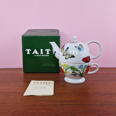 Tea Service Papaveri by Emilio Bergamin for Taitù, Italy, 1990s-ZPB-1758325