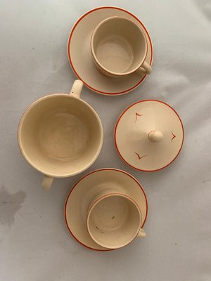 Tea Set by Gio Ponti for Richard Ginori, 1930s, Set of 5-IJR-553695