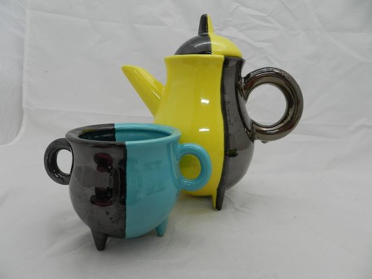 Tea Set by Luc Vallauris, 1950s, Set of 10-RIU-589466