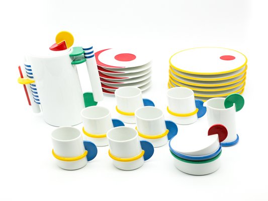 Tea Set by Marcello Morandini for Rosenthal, Germany, 1987, Set of 6-KWQ-1144051