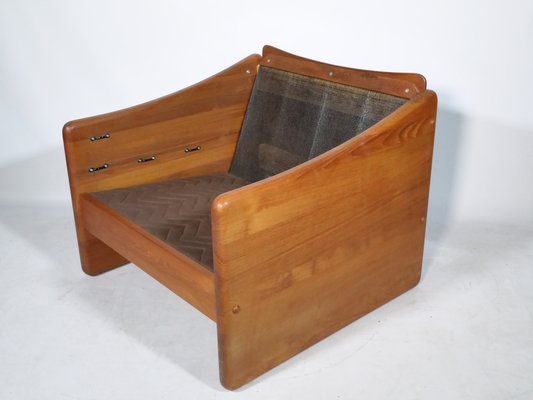 Teak and Leather Armchair by Mikael Laursen, 1970s-LVS-1756855