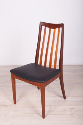 Teak and Leather Dining Chairs by Leslie Dandy for G-Plan, 1960s, Set of 6-NIT-906421