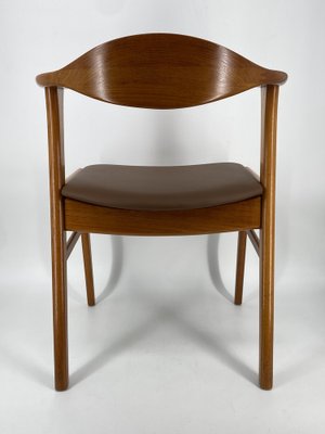 Teak Armchair Model 49 with Leather Seat by Erik Kirkegaard for Høng Stolefabrik, Denmark, 1960s-CZ-2041206