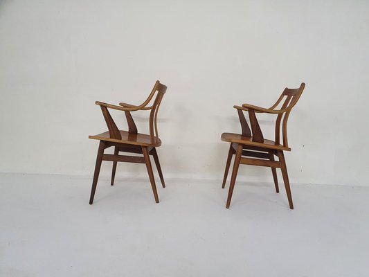 Teak Armchairs, Netherlands, 1960s, Set of 2-ZO-1295103